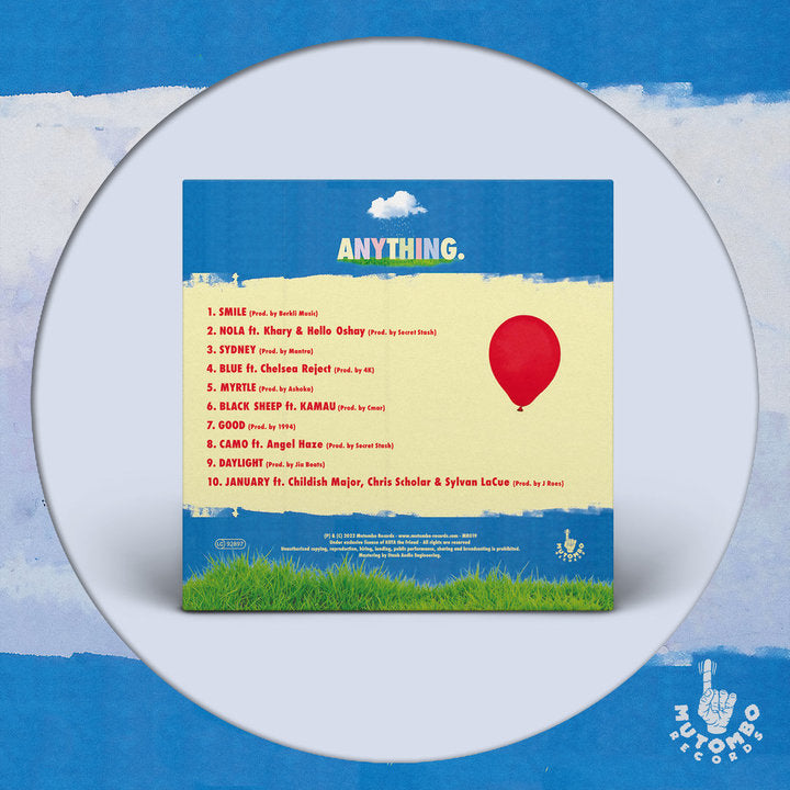 Kota the Friend - Anything. - Picture Disc Vinyl