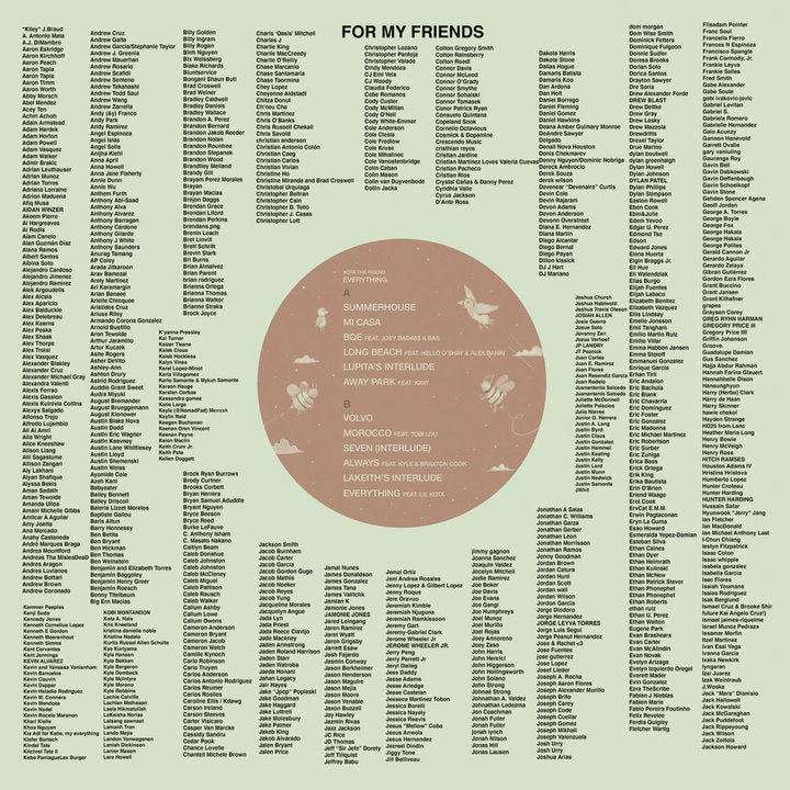 Kota the Friend - EVERYTHING - ltd. supporter edition - clear vinyl incl. slipmat - SOLD OUT