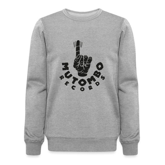 Sweatshirt - Mutombo Records Logo - Hellgrau meliert