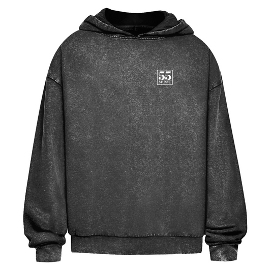 55 Music - Oversize Washed Hoodie
