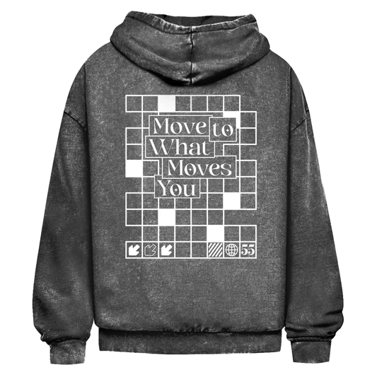55 MUSIC - Oversize Washed Hoodie