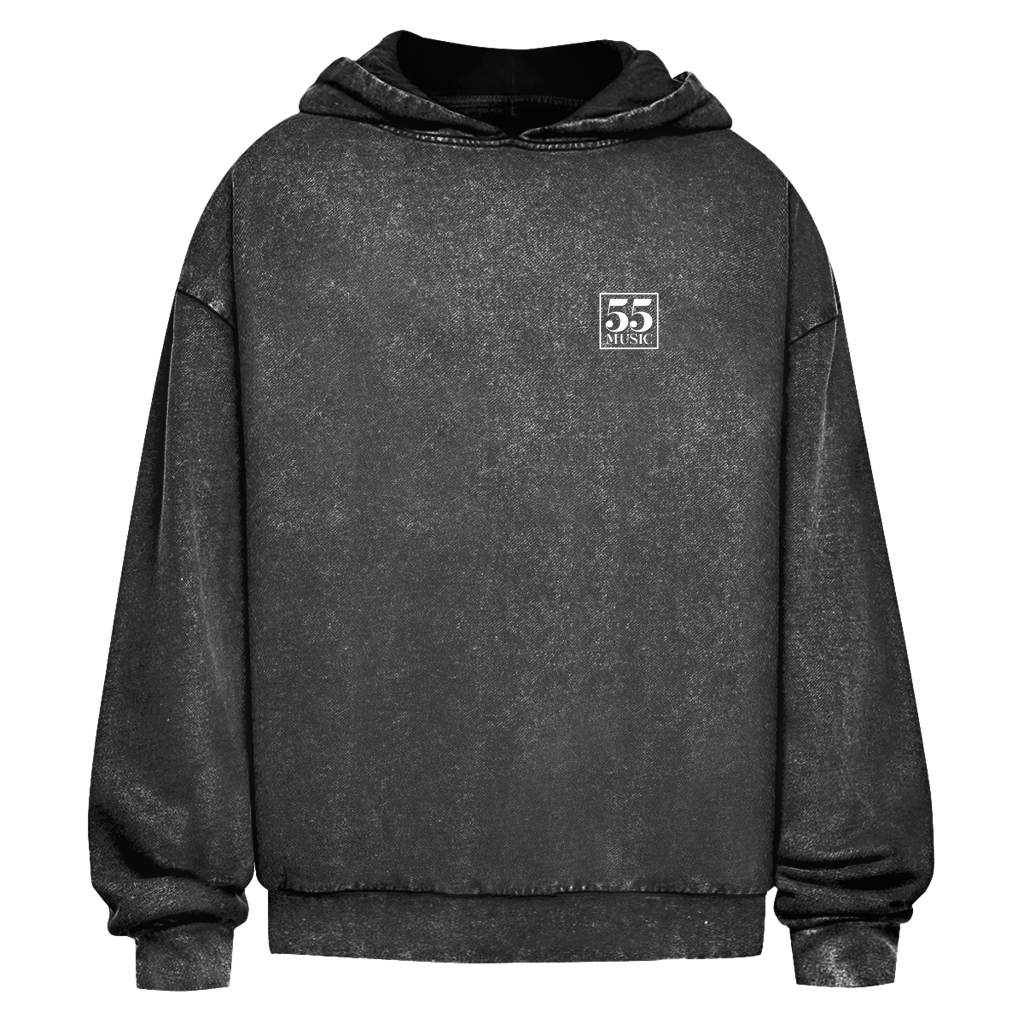 55 MUSIC - Oversize Washed Hoodie