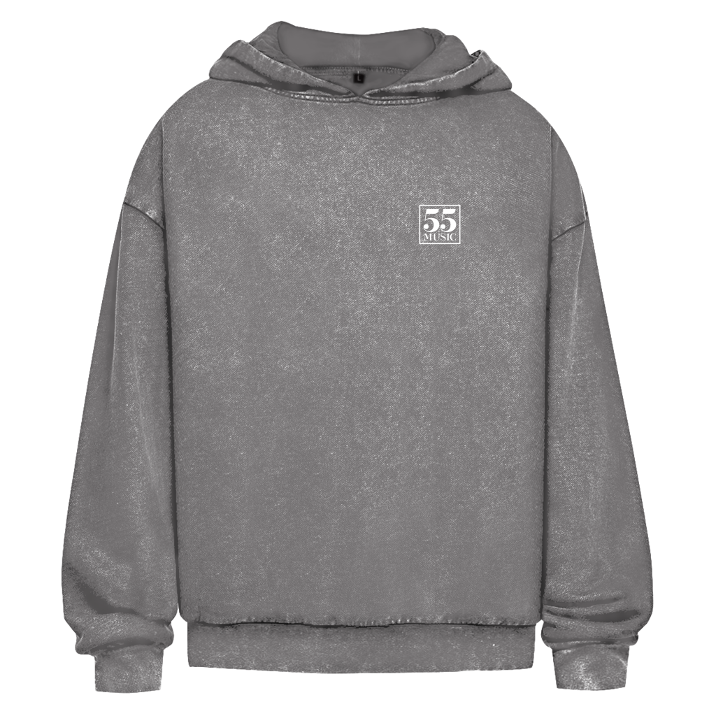 55 MUSIC - Oversize Washed Hoodie