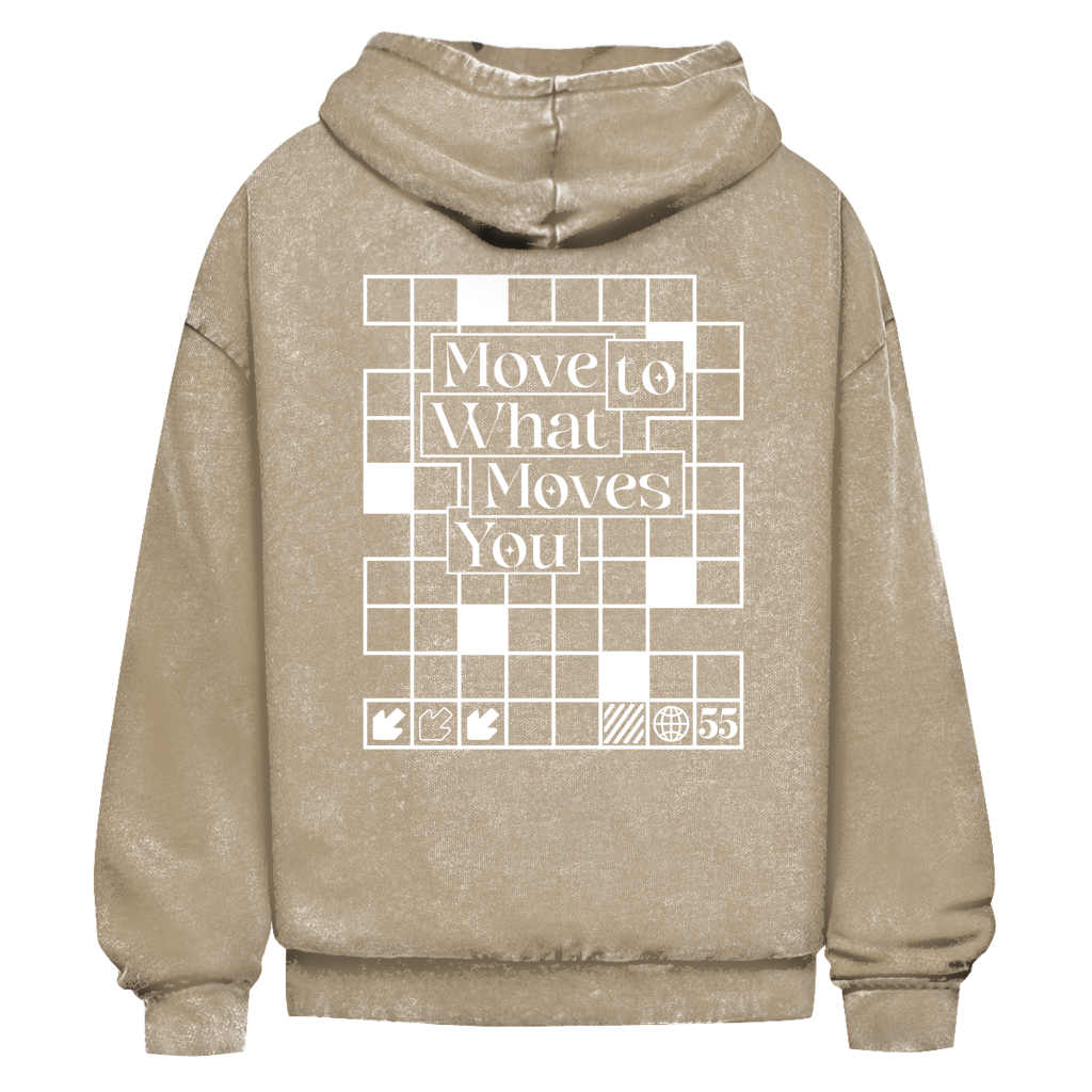 55 MUSIC - Oversize Washed Hoodie