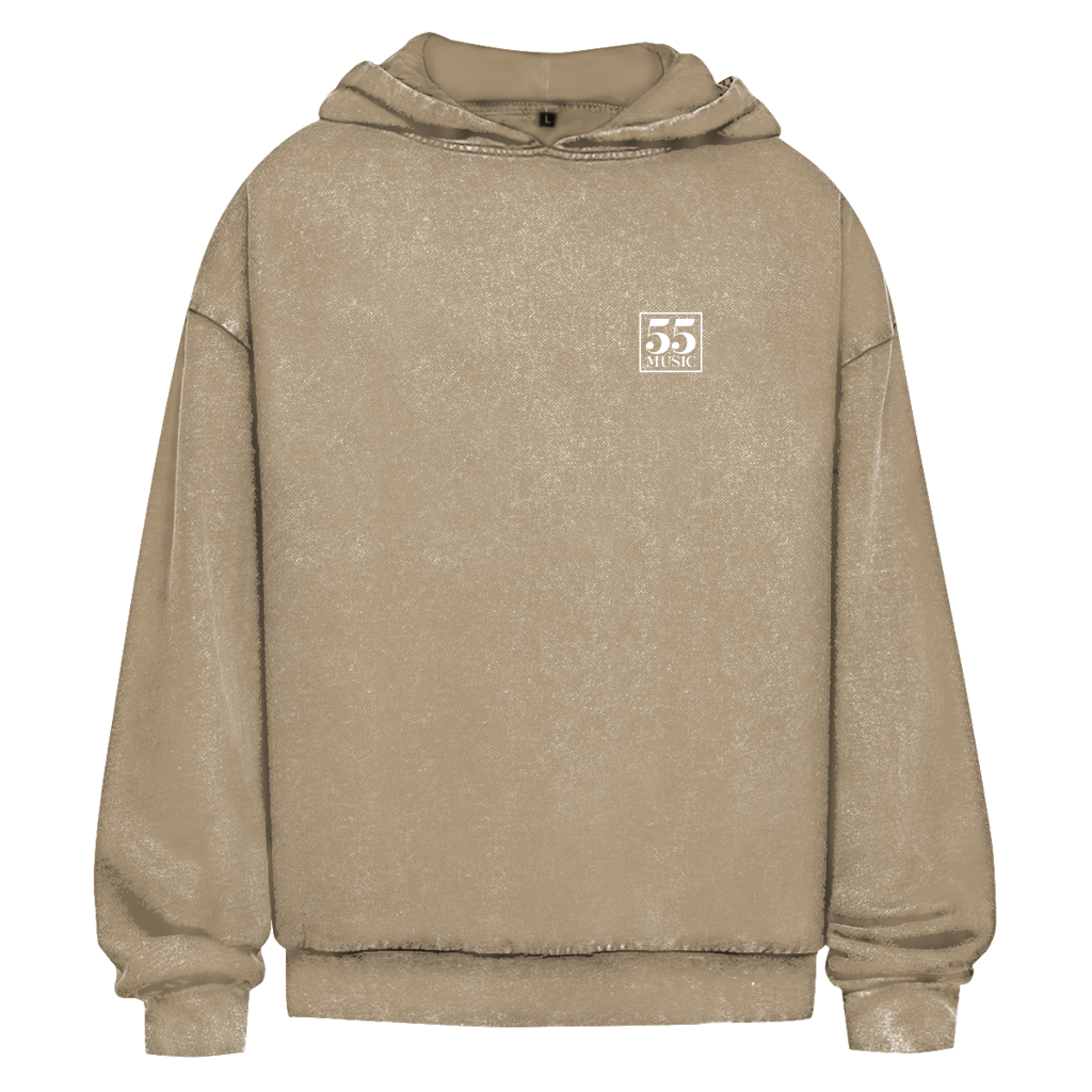 55 MUSIC - Oversize Washed Hoodie