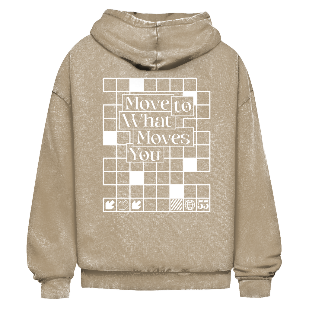 55 Music - Oversize Washed Hoodie