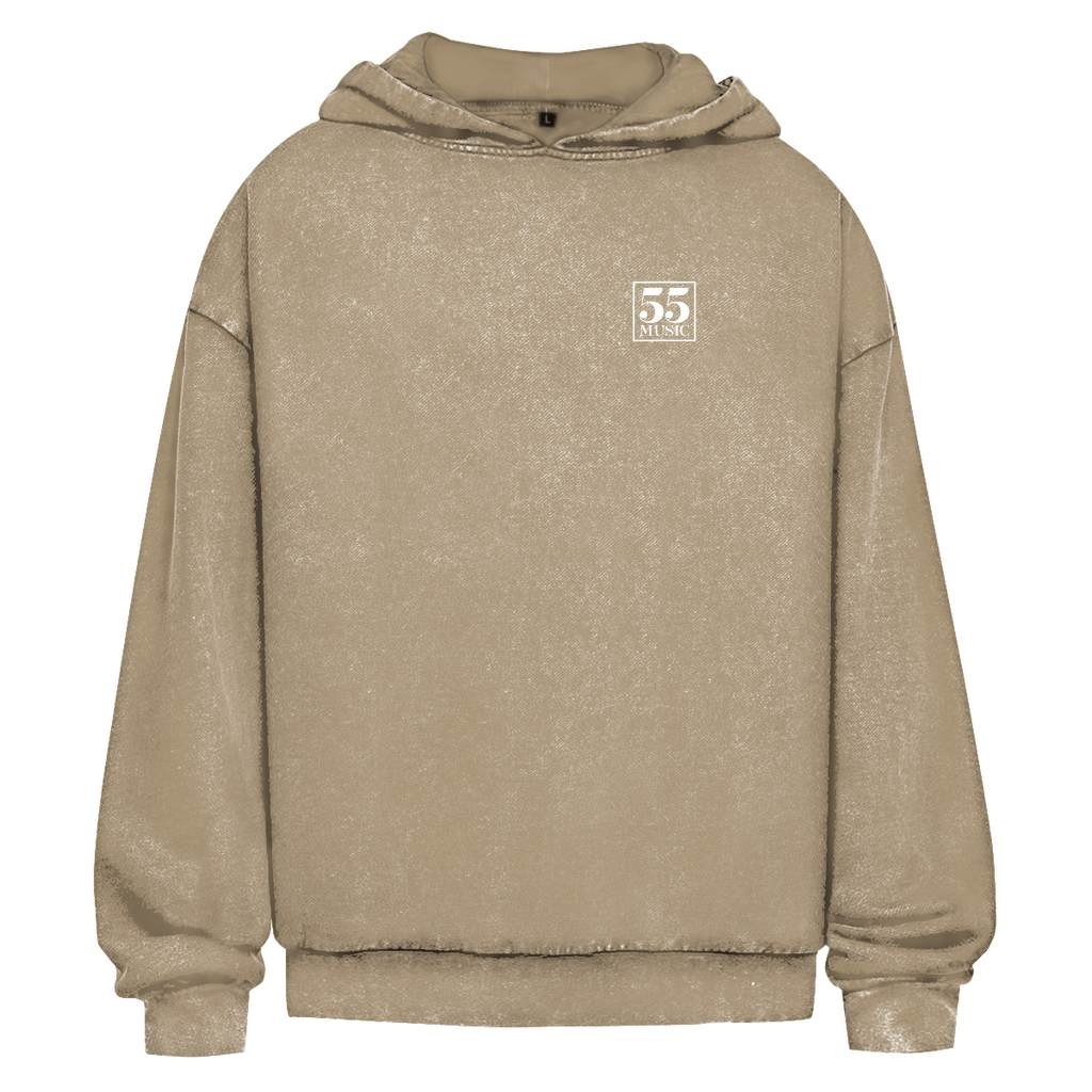 55 Music - Oversize Washed Hoodie