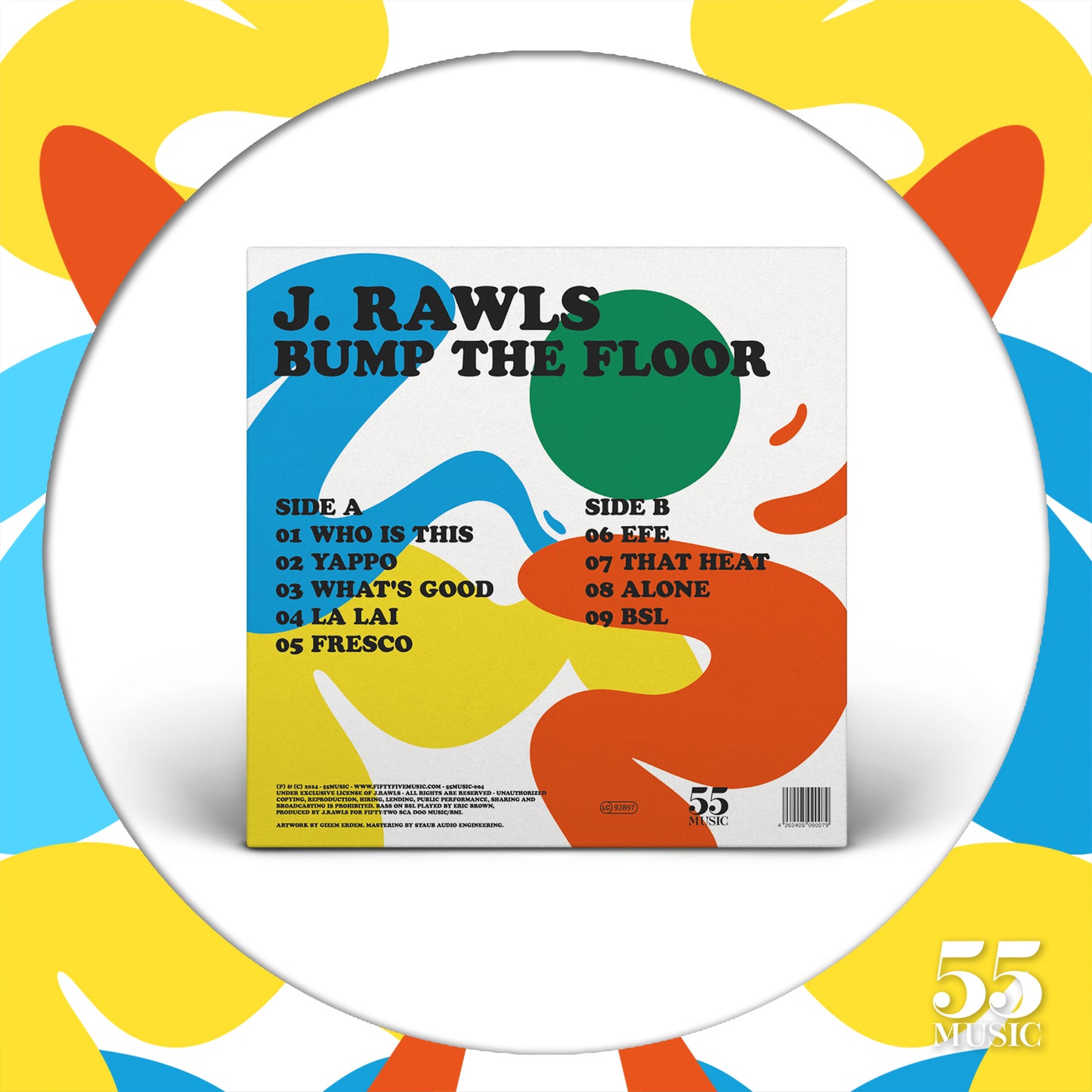 J. Rawls - Bump The Floor - limited colored vinyl edition