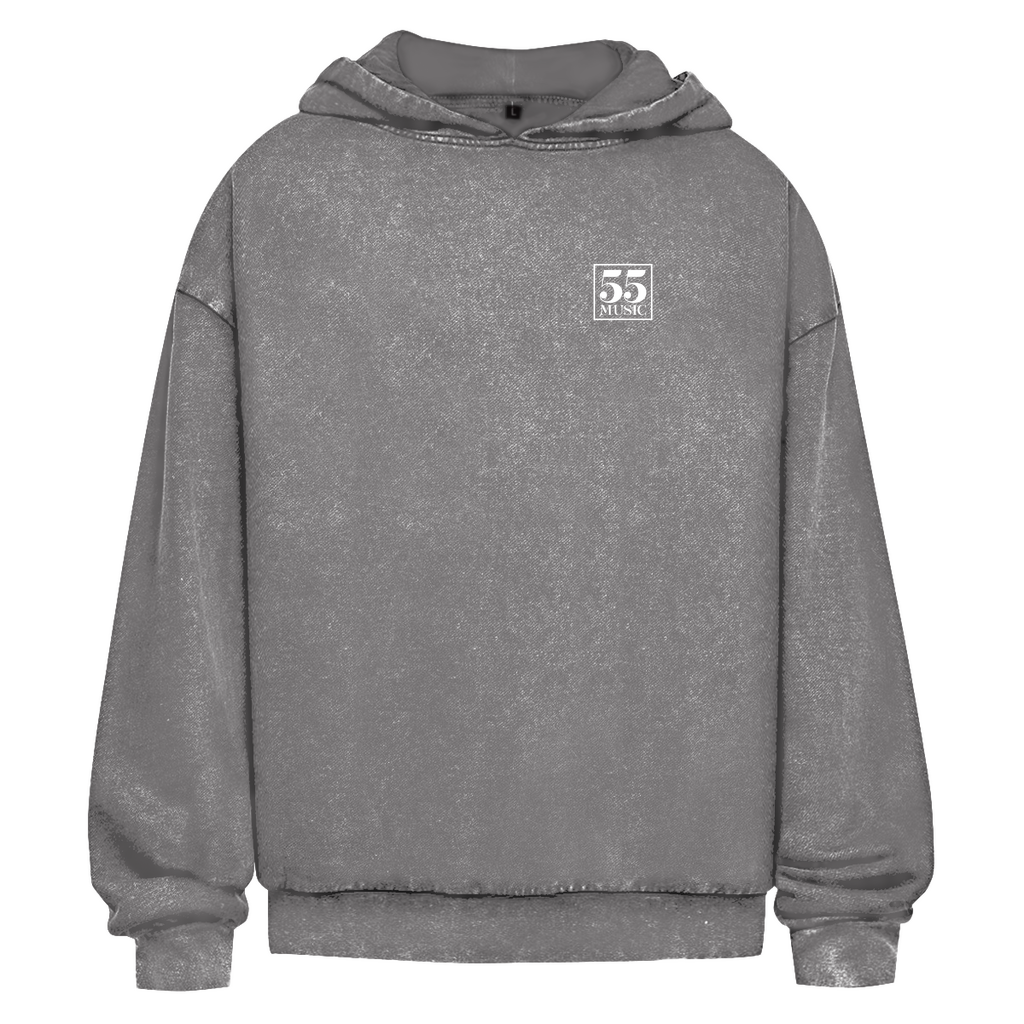 55 Music - Oversize Washed Hoodie