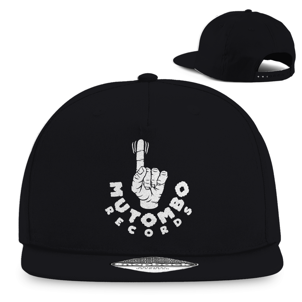 Snapback Rapper Cap Mutombo Logo white